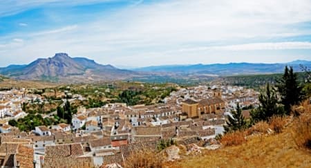 Panoramic view of Velez-Blanco (Almeria)
